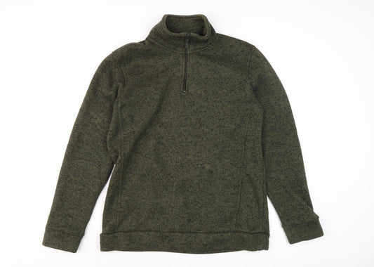 Mountain Warehouse Men's Green Fleece Sweatshirt M