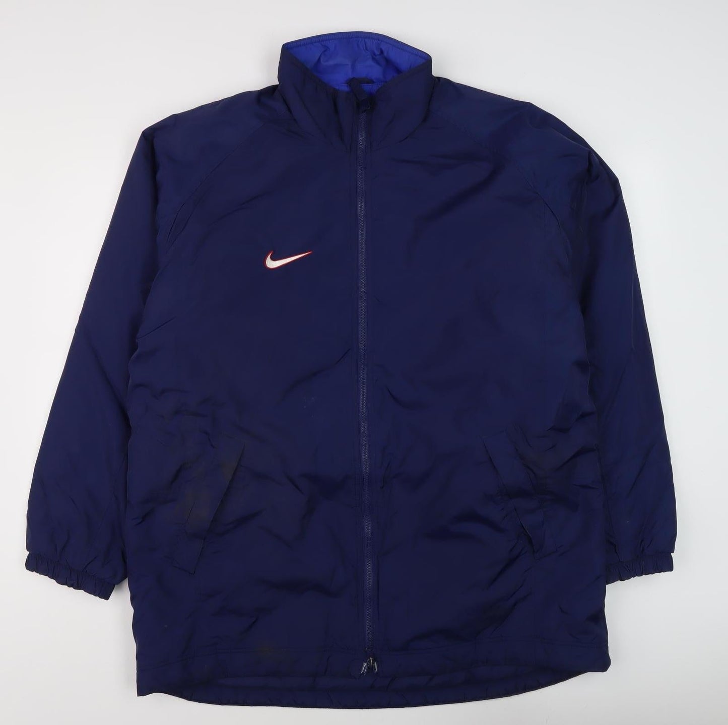Nike Men's Blue Full Zip Basic Jacket Size L