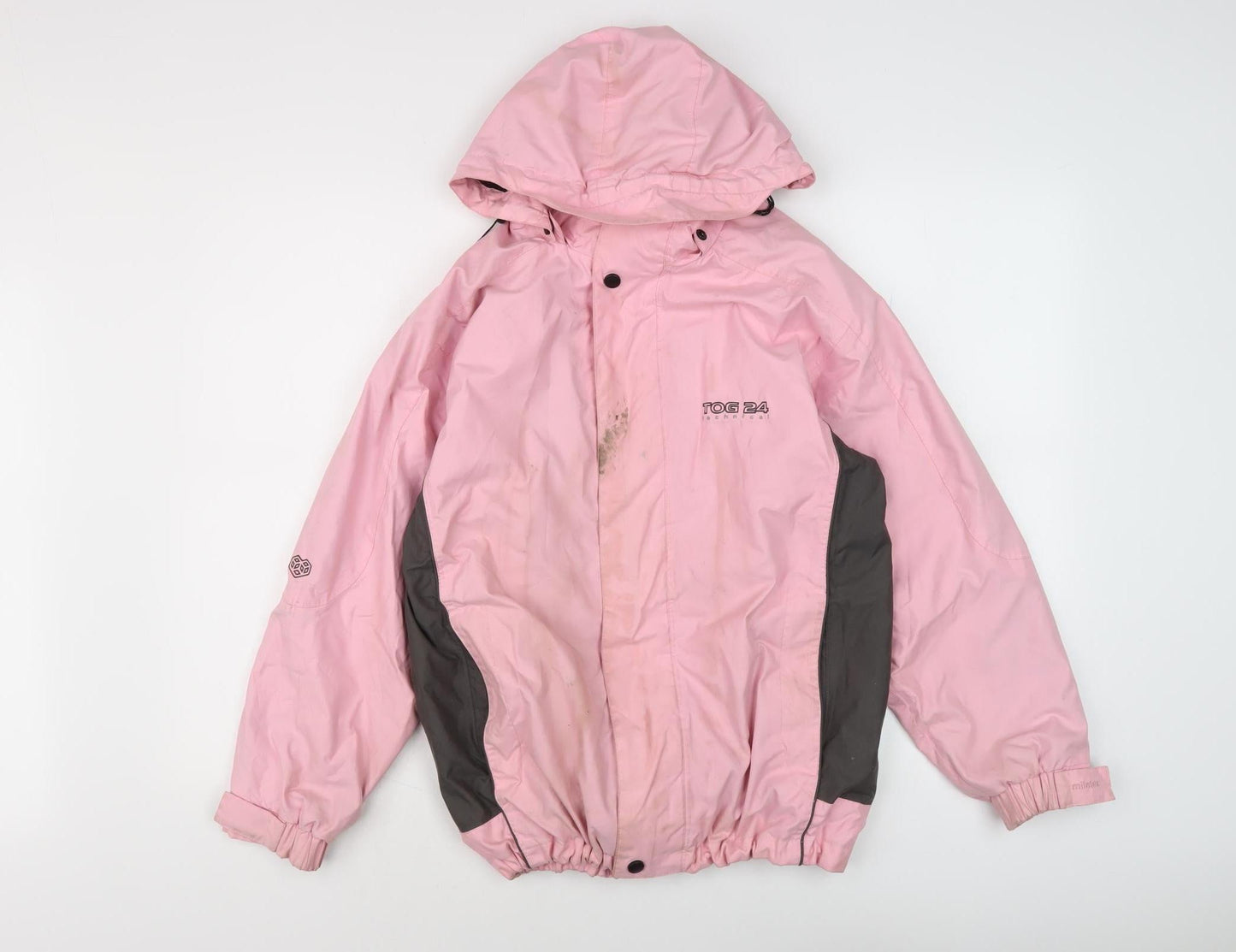 TOG 24 Women's Pink Waterproof Hooded Jacket Size 12