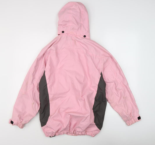 TOG 24 Women's Pink Waterproof Hooded Jacket Size 12