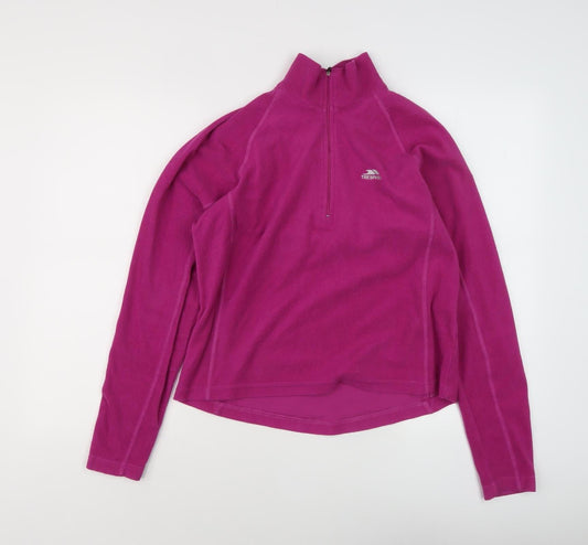 Trespass Women's Pink Fleece Sweatshirt L Zip