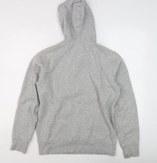 New Balance Men's Grey Hoodie S Pullover Logo