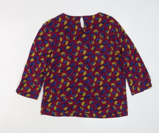 Womens UK Size 10 Laura Ashley Multicoloured Viscose Blouse