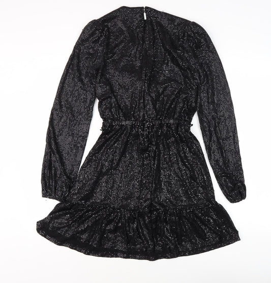 Michael Kors Women's Black XS Sequin Party Dress