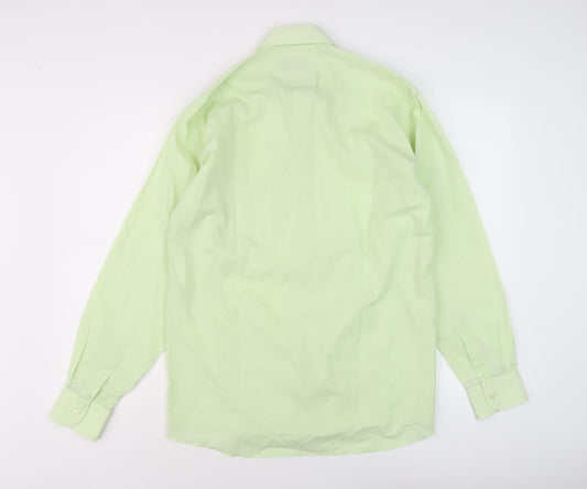 Pierre Cardin Men's Green Dress Shirt, 17, New