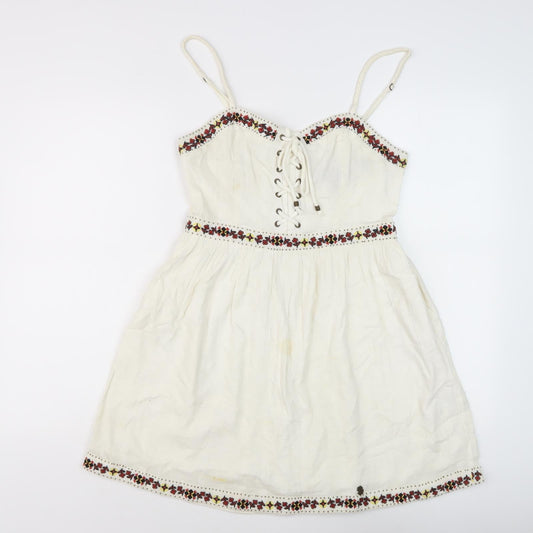 Superdry Women's Ivory Slip Dress Size 8