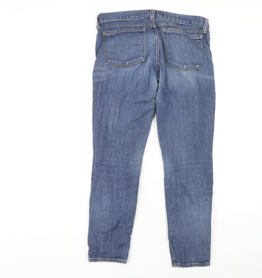 J.Crew Women’s Blue Ankle Jeans Size UK 12 Stretch Denim