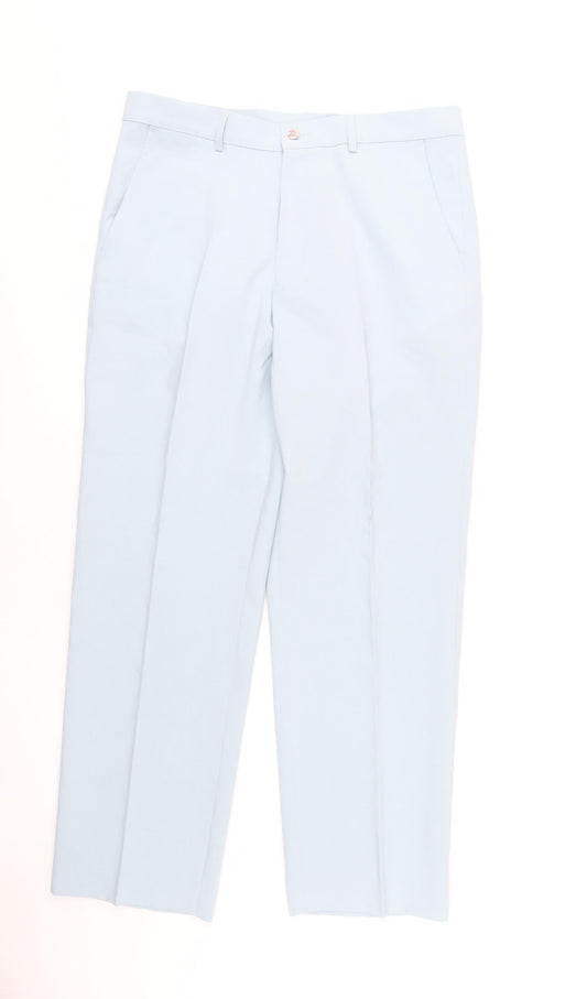 Farah Men's Blue Trousers 36 in Spring Casual