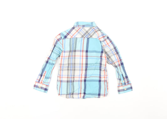 Joules Boys Multicoloured Button-Up Plaid Shirt 5 Years