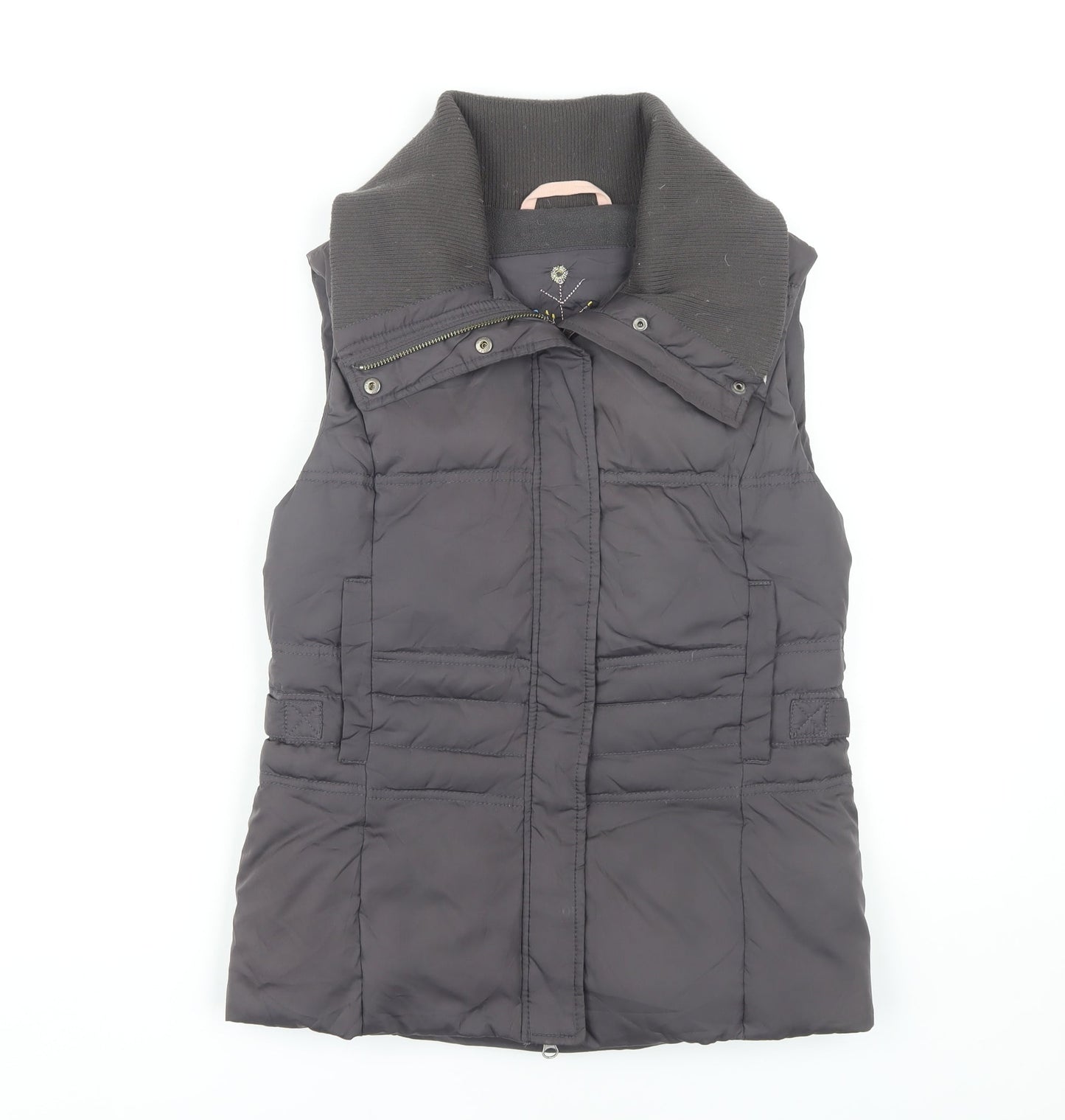 White Stuff Women's Grey Puffer Waistcoat, Size 10, Casual