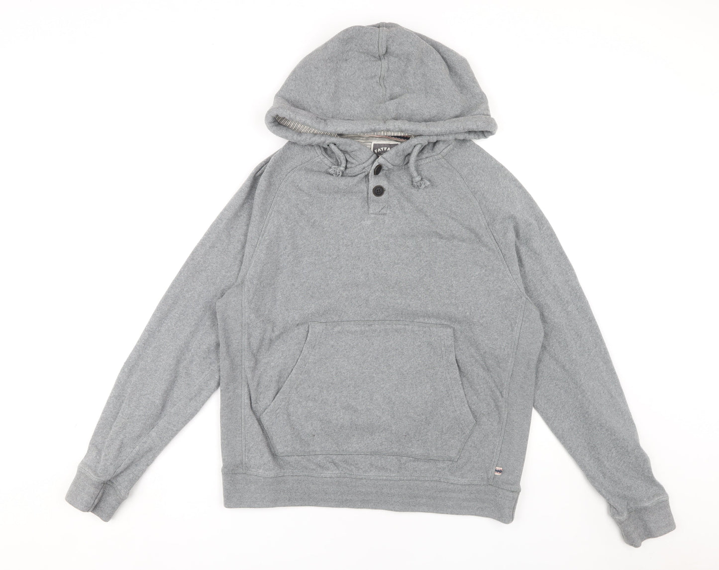 FatFace Men's Grey Hooded Henley M