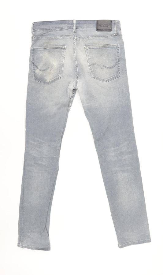 Jack & Jones Men's Blue Slim Straight Jeans 34x34