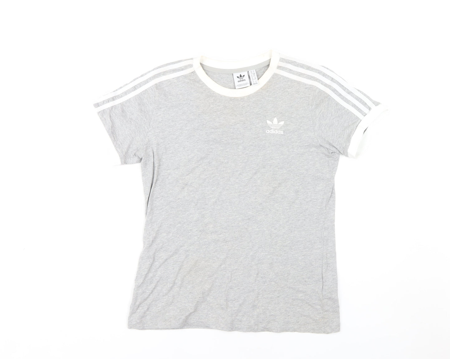Adidas Women's Grey Basic T-Shirt Size 10