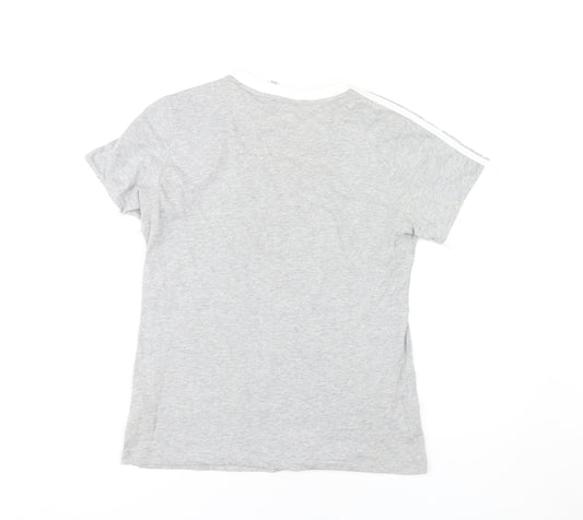 Adidas Women's Grey Basic T-Shirt Size 10