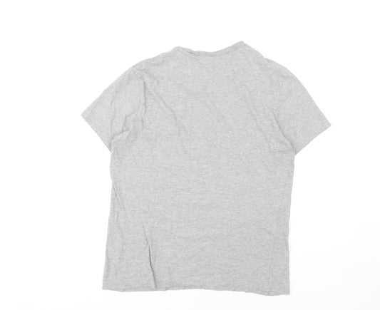 Champion Men's Grey Logo T-Shirt Size S