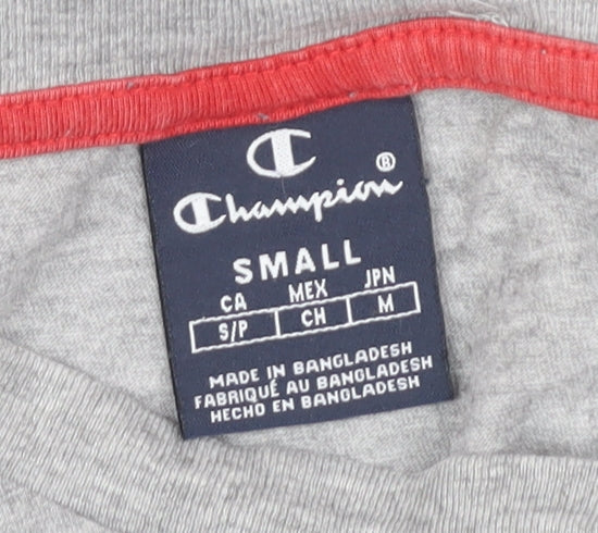 Champion Men's Grey Logo T-Shirt Size S
