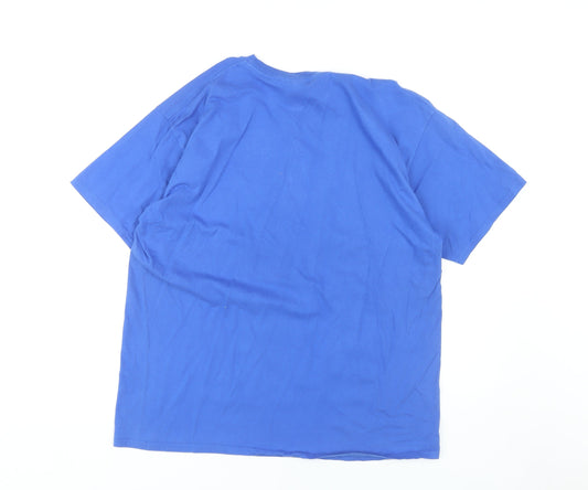 Leicester City FC Men's Blue XL Cotton T-Shirt