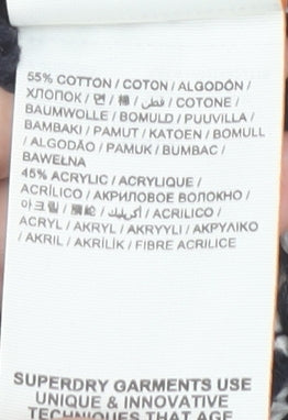 Superdry Women's Black Striped Pullover Jumper S