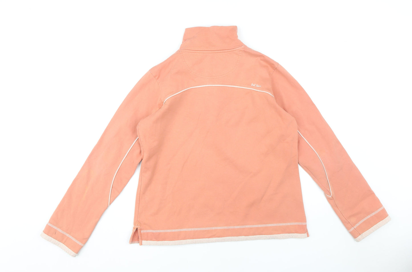 Fat Face Women's Pink Zip Sweatshirt Size 12