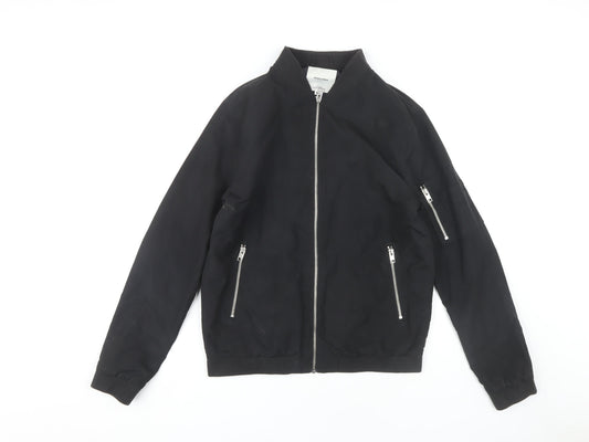Jack & Jones Men's Black Bomber Jacket - M