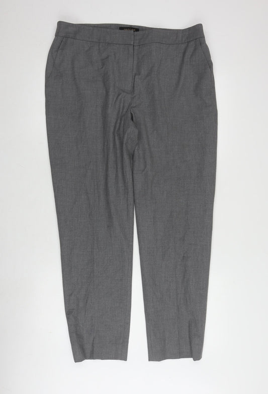 Jaeger Women's Grey Straight Trousers, Size 14