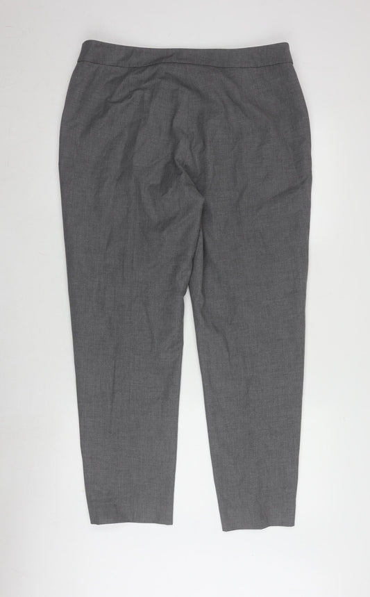 Jaeger Women's Grey Straight Trousers, Size 14