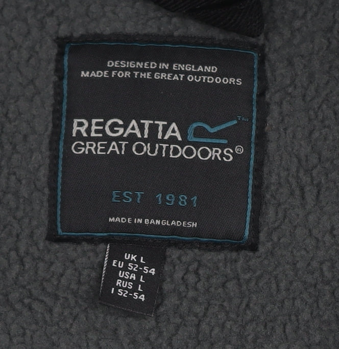 Regatta Men's Black Fleece Jacket L Casual Outdoor