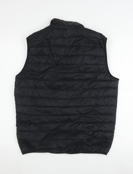 Esprit Men's Black Puffer Waistcoat M