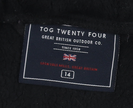 Tog Twenty Four Women's Black Fleece Hooded Jacket Size 14