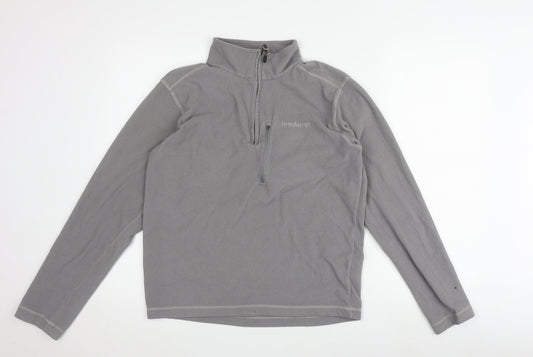 Brasher Men's Grey 1/2 Zip Sweatshirt S - Outdoor