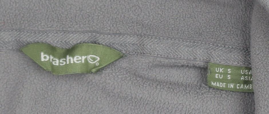 Brasher Men's Grey 1/2 Zip Sweatshirt S - Outdoor