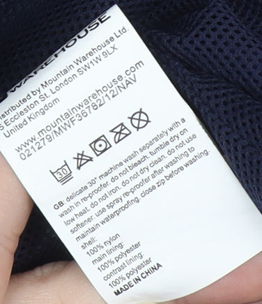 Mountain Warehouse Women's Blue Anorak Jacket, UK 10, Waterproof