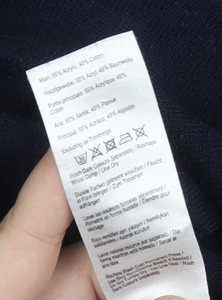 Joules Women's Blue Pullover Jumper, Size 12, Crew Neck