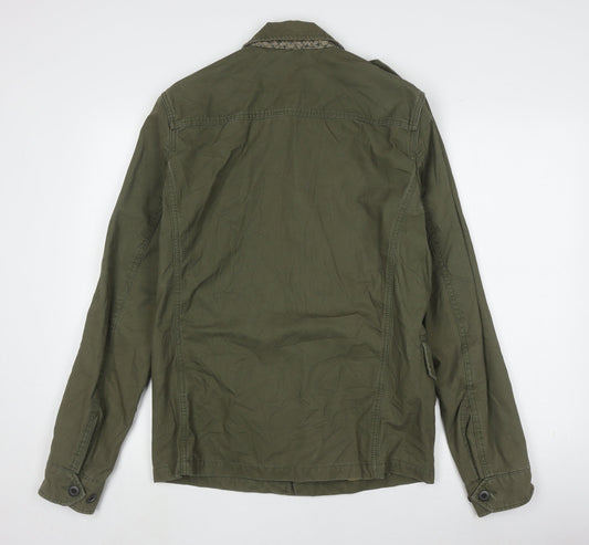 Jack & Jones Men's Green Military Jacket Size S
