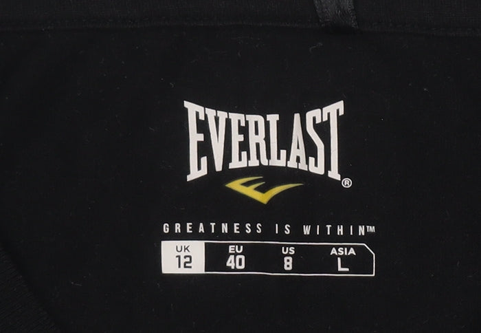 Everlast Women's Black T-Shirt Size 12 Classic Fit