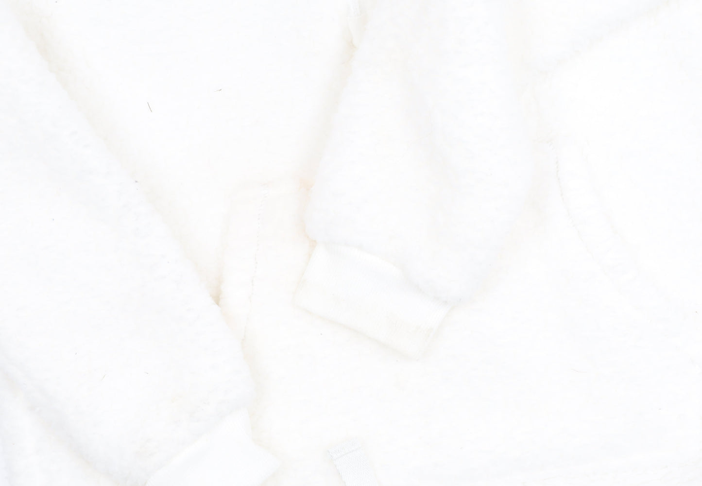 Fat Face Women's White Hoodie Size 8, Zip Fleece