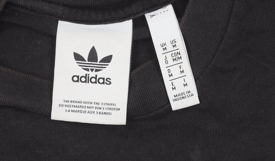 Adidas Men’s Black Crew Neck T-Shirt - Size M
