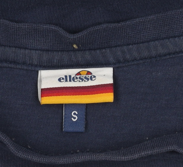 ellesse Men's Blue Graphic T-Shirt Size S