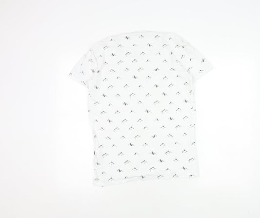 Superdry Men's White Graphic Print T-Shirt, Size S