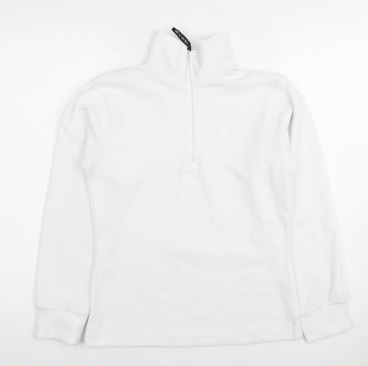 Trespass Unisex White XS 1/2 Zip Sweatshirt