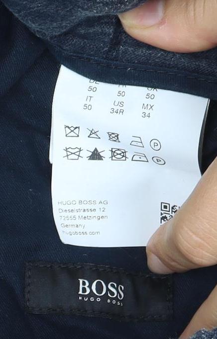 Hugo Boss Men's Blue Jogger Trousers, M, Elastic Waist