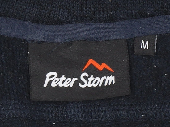 Peter Storm Men's Blue Fleece 1/2 Zip Sweatshirt M