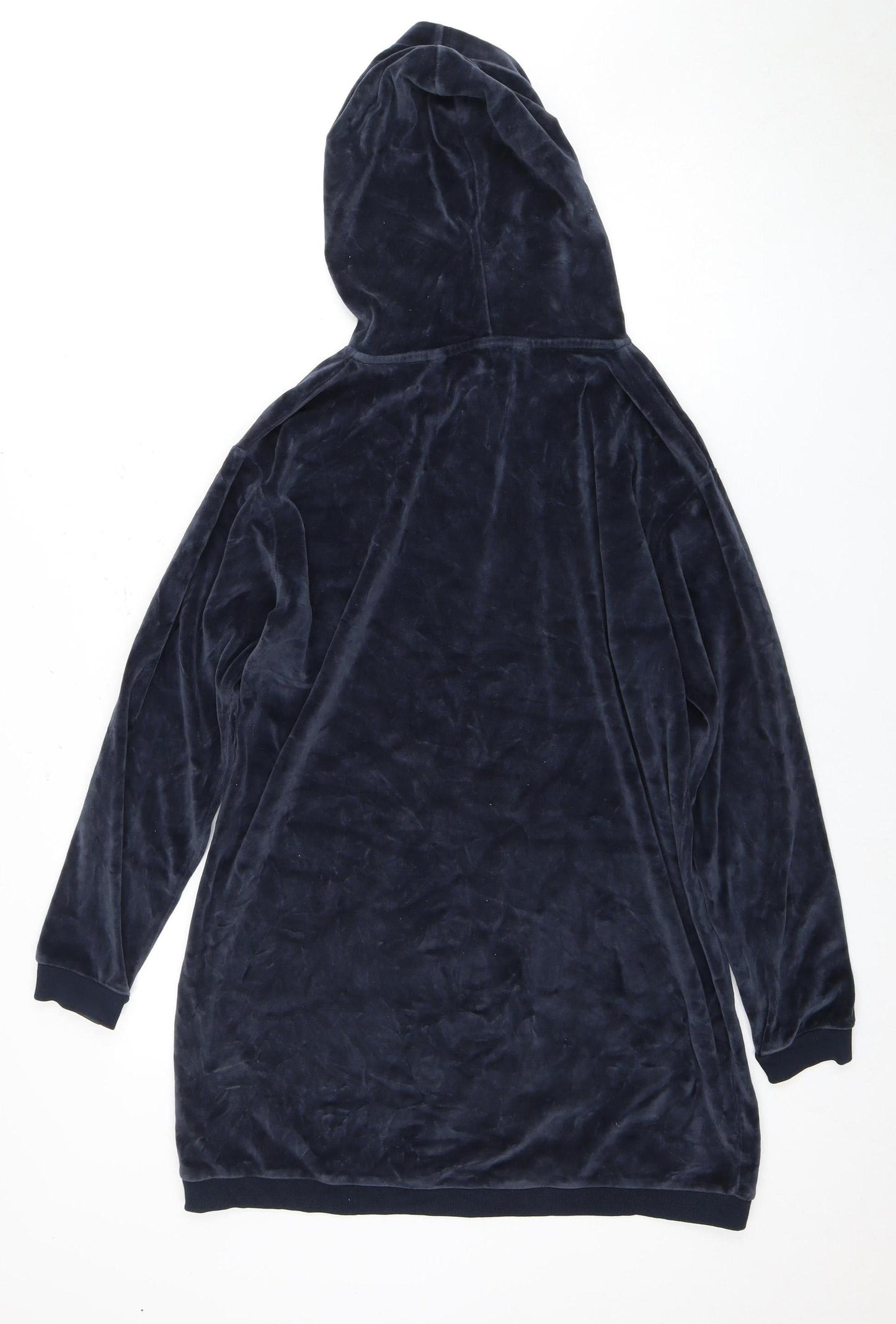 Jack Wills Women's Blue Velour Hoodie Size 12
