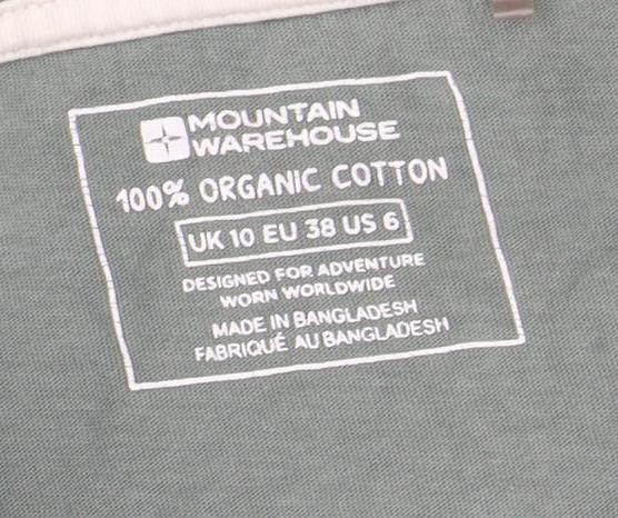 Mountain Warehouse Women's Green Animal T-Shirt Size 10