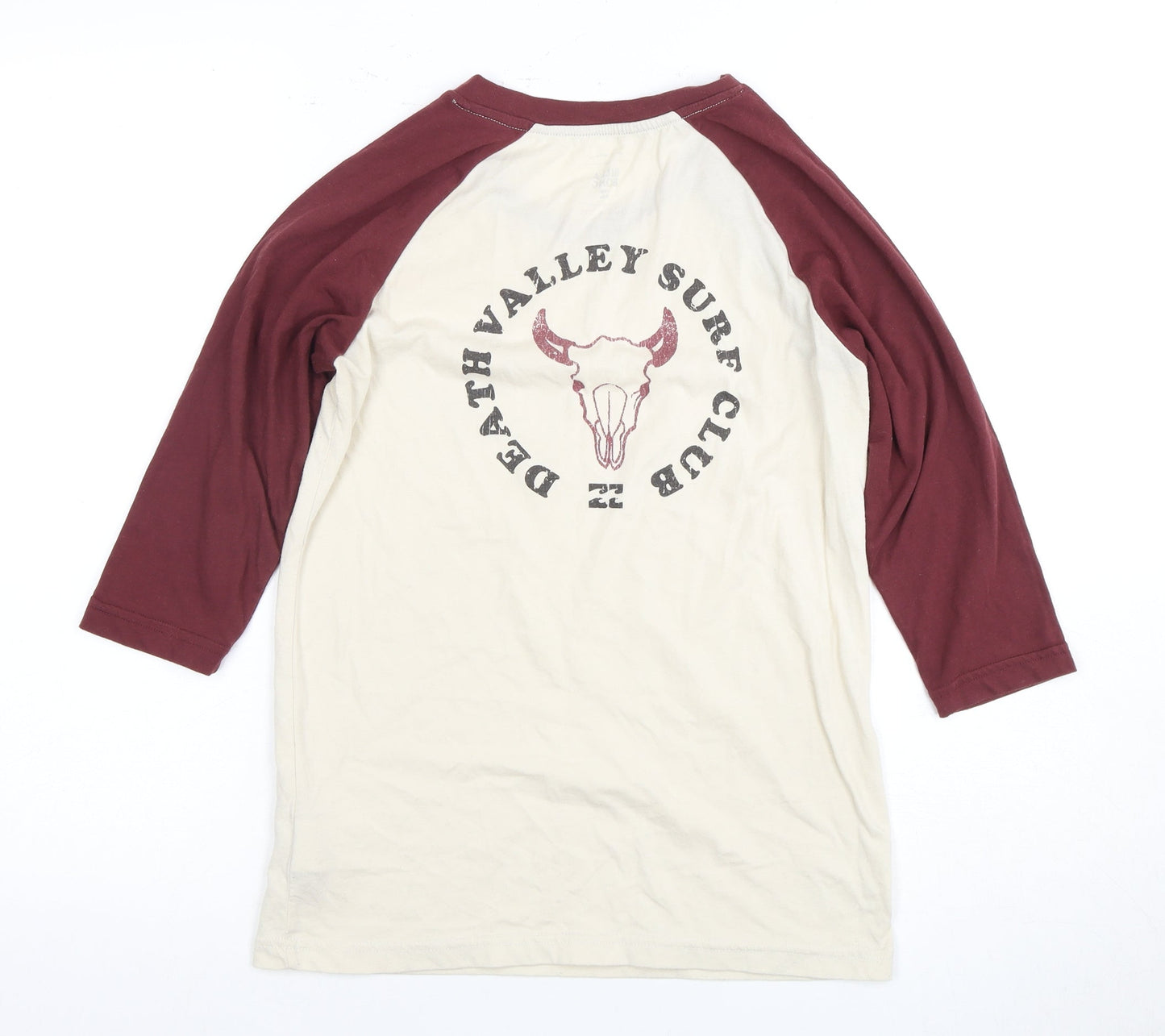 Billabong Unisex Beige Ringer T-Shirt XS