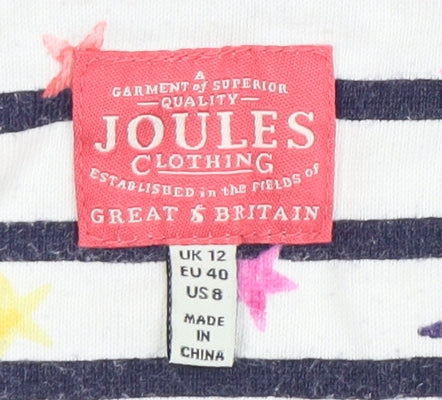 Joules Women's Multicoloured Long Sleeve T-Shirt, Size 12