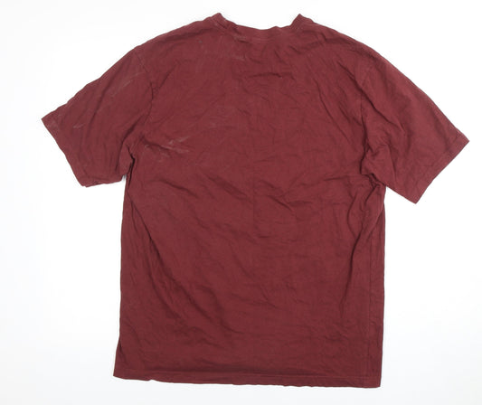 Donnay Men's XL Red Cotton T-Shirt Short Sleeve