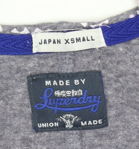 Superdry Women's Grey Geometric Sleeveless Dress XS