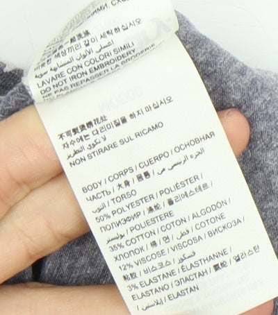 Superdry Women's Grey Geometric Sleeveless Dress XS