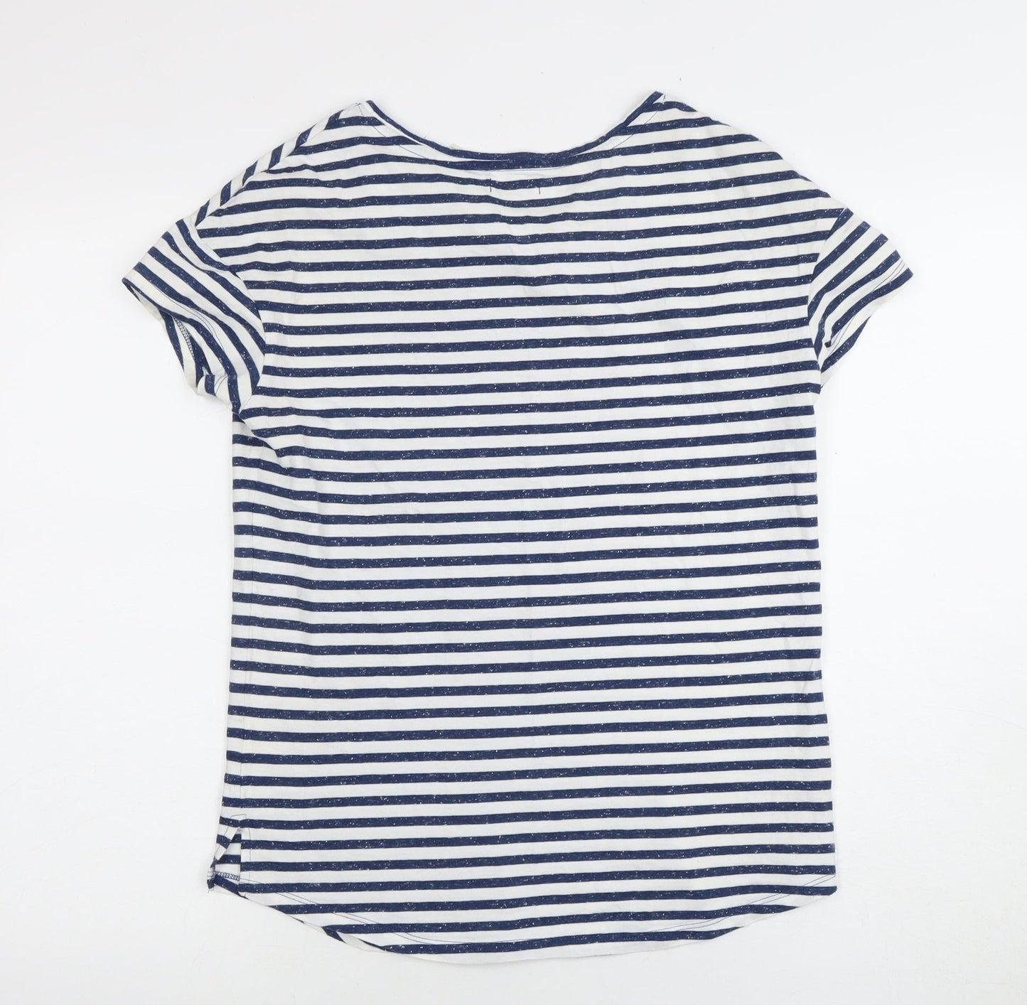 O'Neill Women's Blue Striped Cotton T-Shirt - Size M
